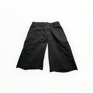 Joe's Jeans Mens Black Cargo Hiking Shorts Size Medium Elastic Waist Stretch